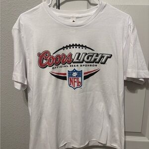 Coors Light cropped tee
